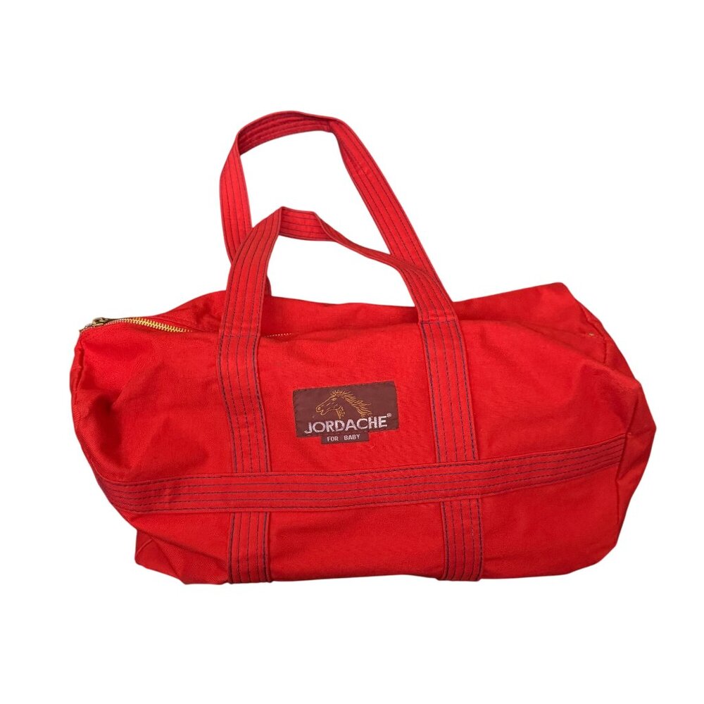 Jordache Baby Vintage Red Duffle Bag